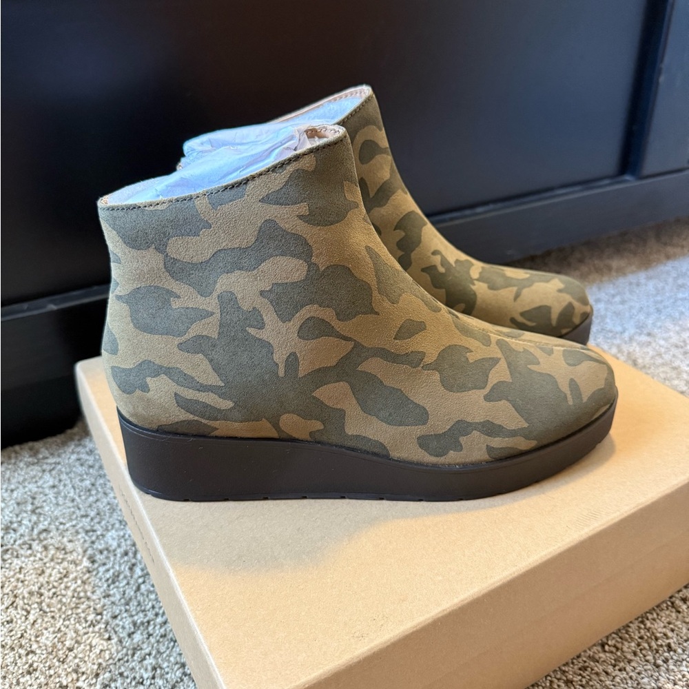 Lucky Brand Antique Green Suede Boots